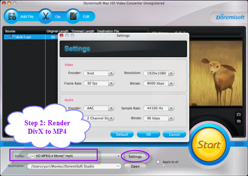 Convert divx files to mov/mp4/mpg files on mac with Divx Video Converter